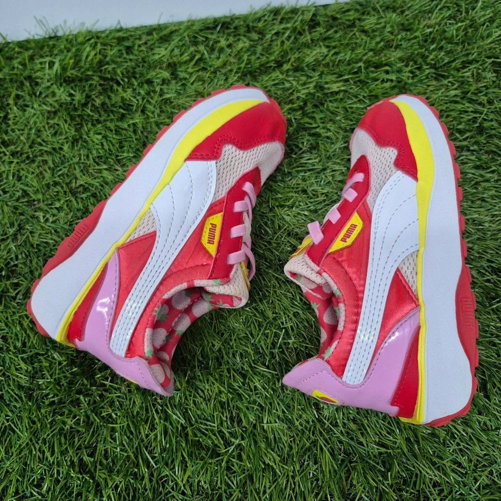 Puma Cruise Rider Fruit Kids Size 10C Red Pink Strawberry Sneakers 385467-01